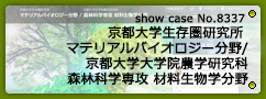 No.8337 京都大学生存圏研究所 マテリアルバイオロジー分野/京都大学大学院農学研究科森林科学専攻 材料生物学分野