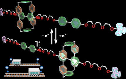 あるロタキサン分子の電子によるスイッチ変化