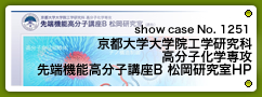 No.1251 京都大学大学院工学研究科 高分子化学専攻  先端機能高分子講座B 松岡研究室