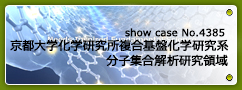 No.4385  京都大学化学研究所 複合基盤化学研究系<br>分子集合解析研究領域（若宮研究室）